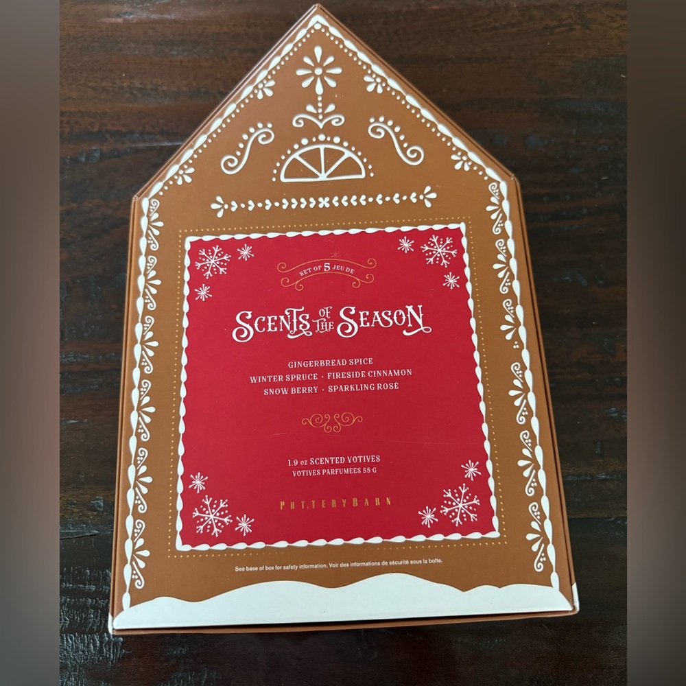 New, Pottery Barn “Scents of the Season” Decorative Votive Candle Set 🎄